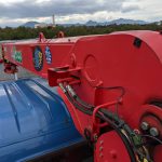 クレーン車作業灯配線部分施工前