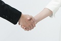 契約成立の握手